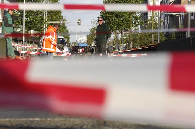 Werkzaamheden brugdekken in de startblokken