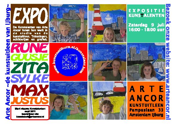 Jonge kunsttalenten presenteren werk