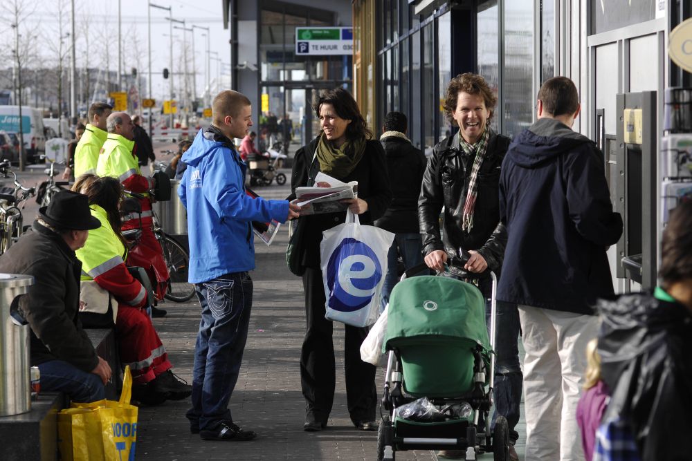 Pannenkoeken bij het winkelcentrum