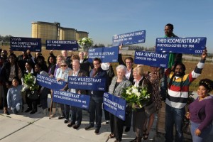 Sporthelden postuum geëerd op Zeeburgereiland