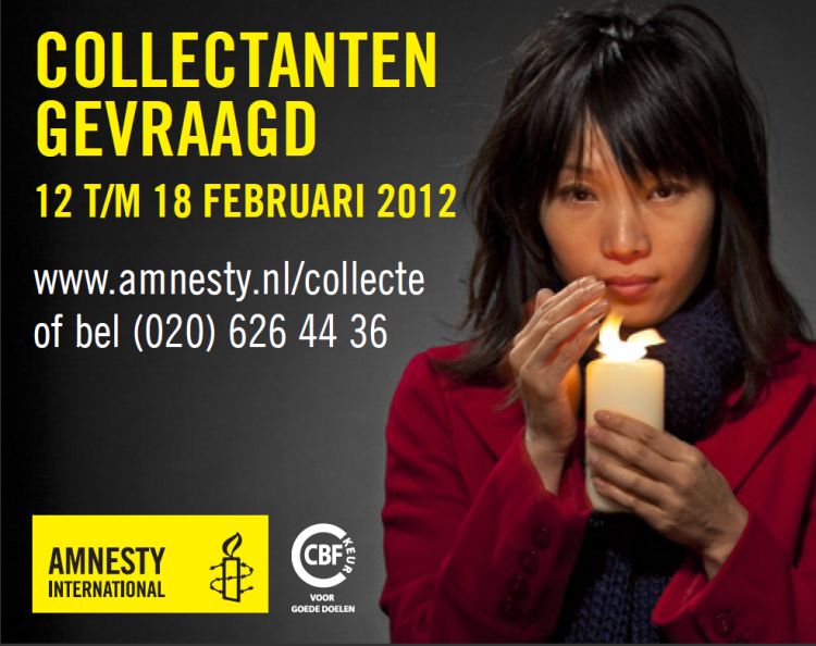 Amnesty zoekt collectanten
