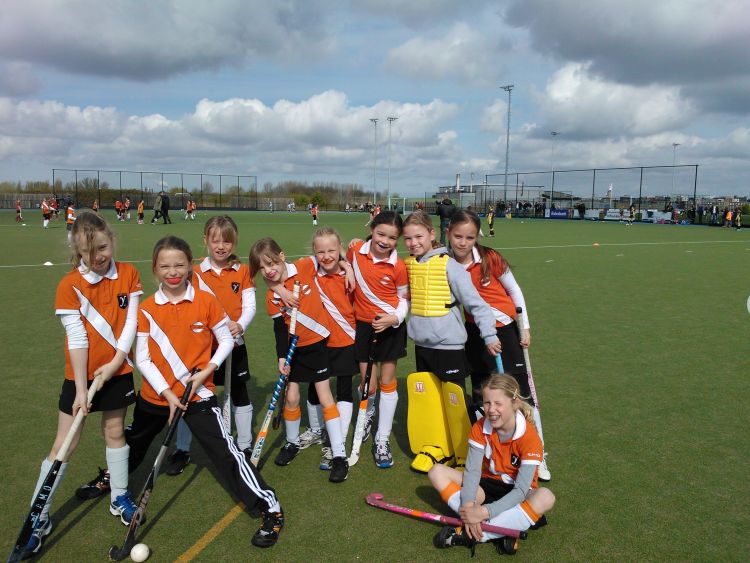 Het keepsysteem van meidenhockeyteam ME6