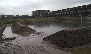 Kunstgras kavel 50 onder water