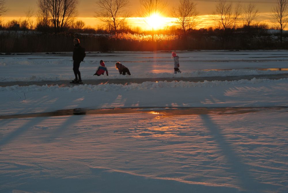 De toertocht, zopie en andere schaatsbeelden