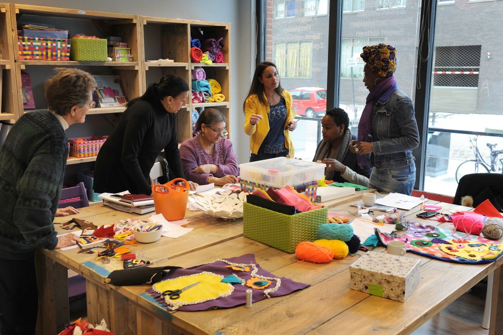 Atelier CreArt, opstapje voor buurtbewoners