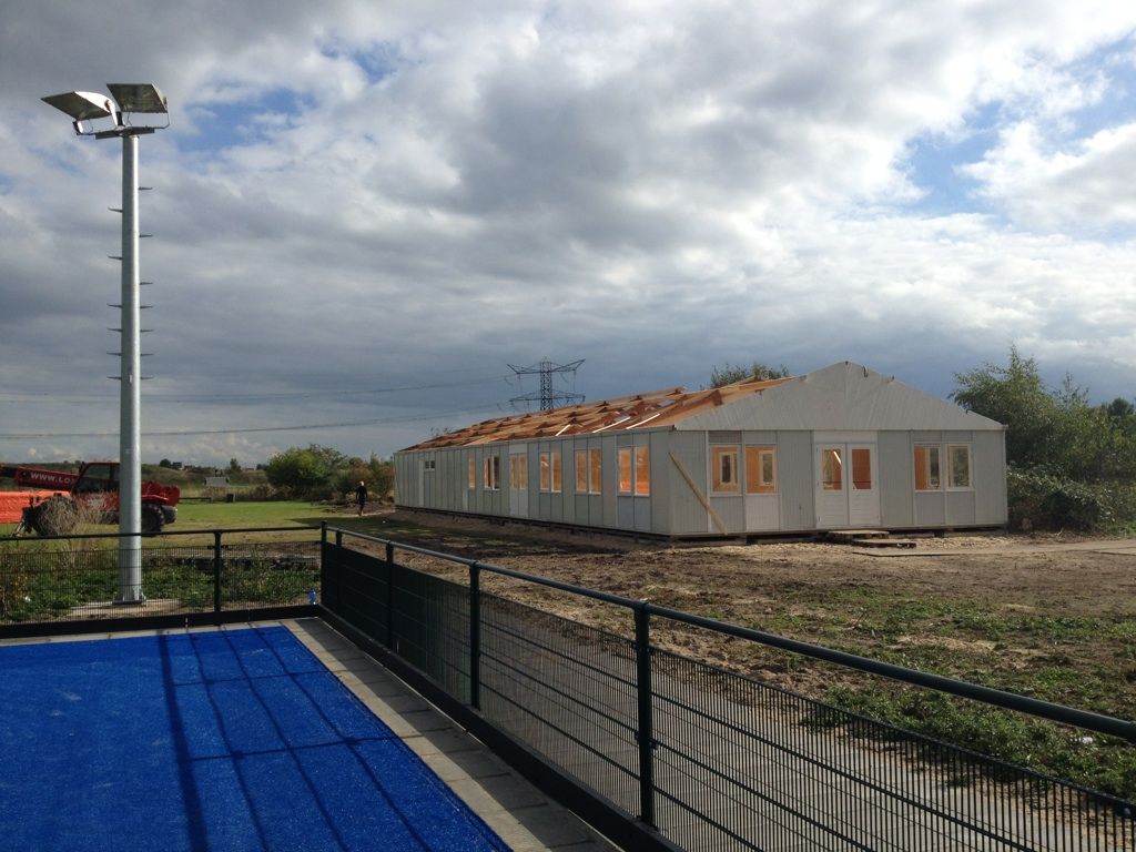 Hockeyclubhuis schiet uit de grond