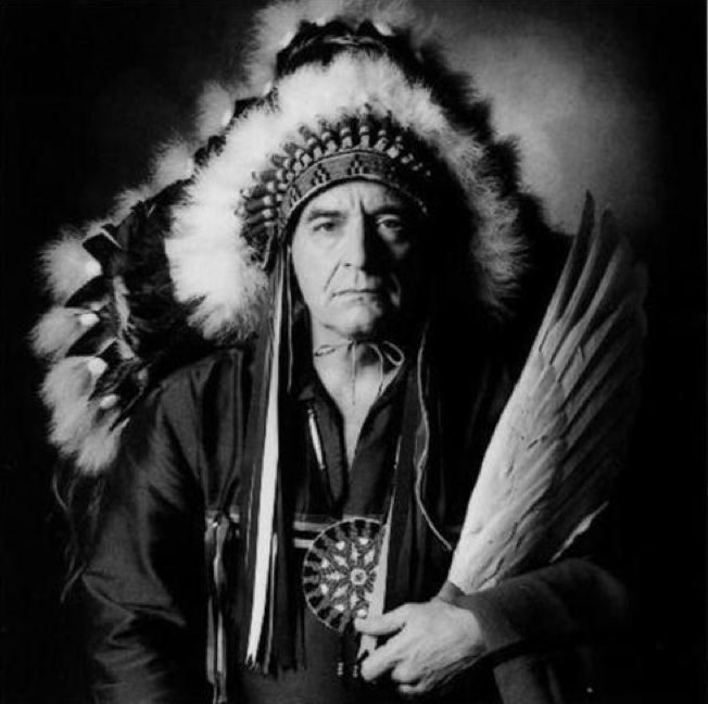 Sioux Indianenchief Phil Lane Jr. in Magnetico