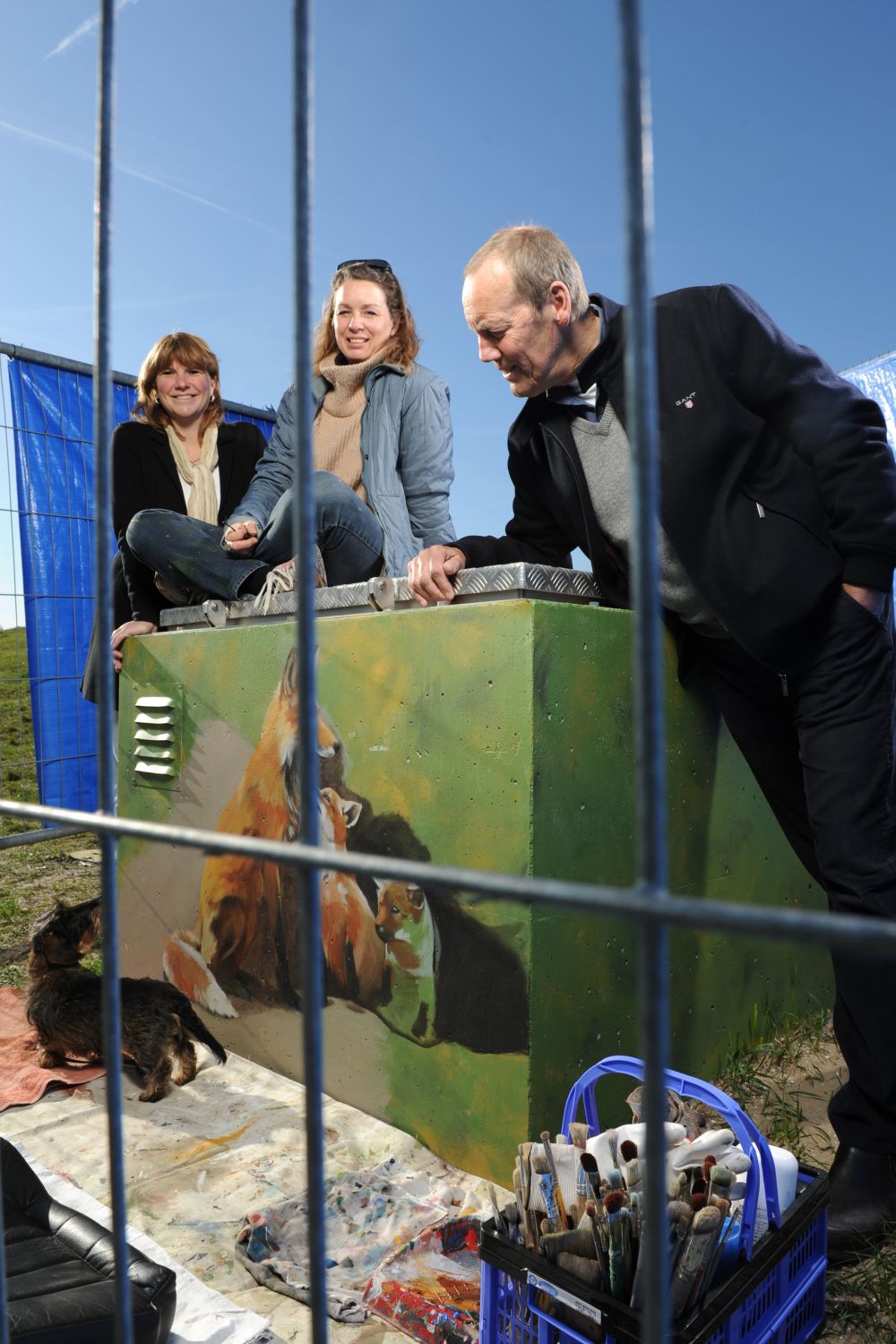 Waterpompen Diemerpark beschilderd