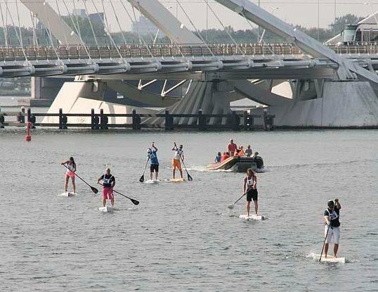 Zwemwedstrijd én WK Suppen op IJburg