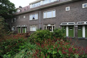 De voortuin, ‘samen met de achtertuin groter dan mijn hele woning bij elkaar.’