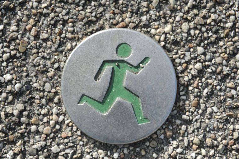 Ononderbroken hardlooproutes