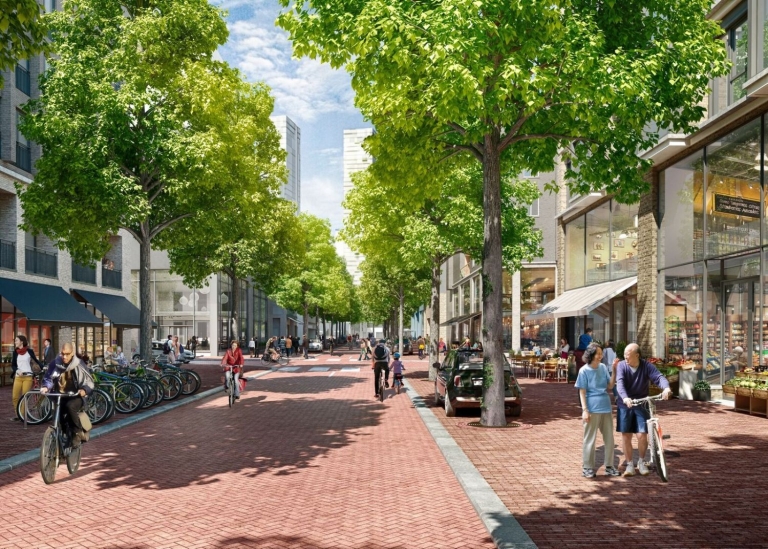 De nieuwe Sluisbuurt: duurzaam, met veel plaats voor groen