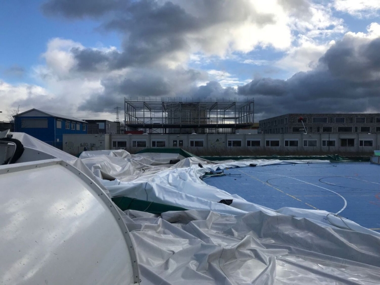 Blaashal Zeeburgereiland verwoest, vandalisme in het spel