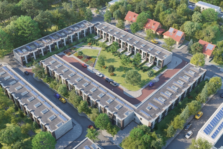 Gezinswoningen met tuin in Park Jeruzalem