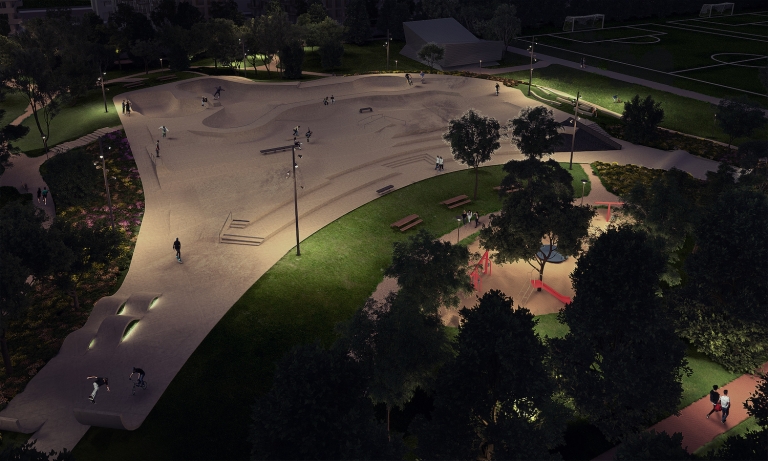 Start aanleg Skatepark Zeeburgereiland