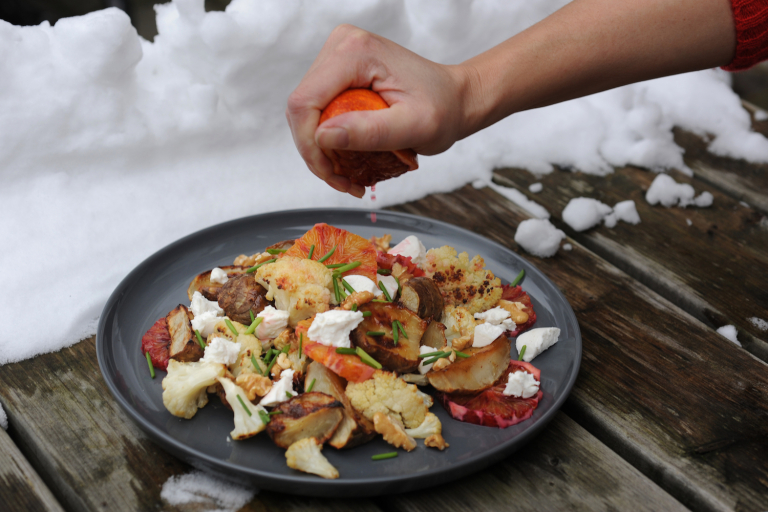 Recept: Lauwwarme wintersalade