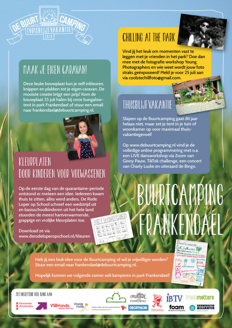 Thuisblijfvakantie in park Frankendael