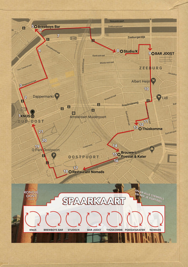 Rondje Oost: cafés afstruinen, proeven, stempelen