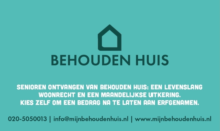 Waarom uw woning nalaten als erfenis? Steeds meer senioren verkopen hun woning zonder te verhuizen