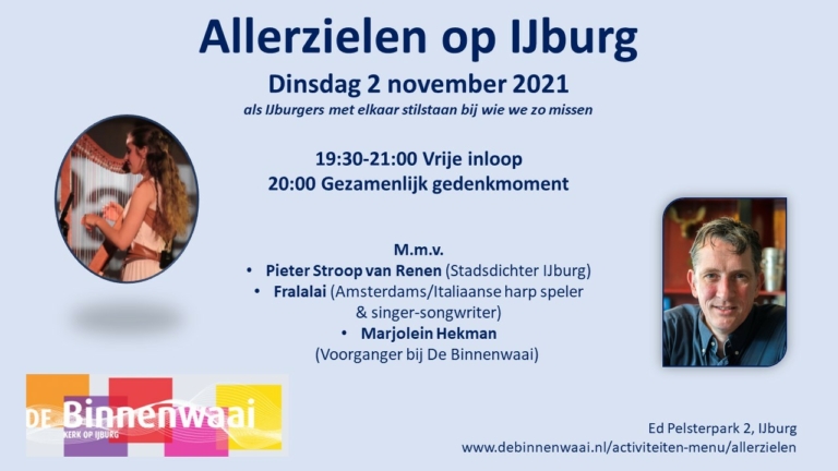 Allerzielen op IJburg, voor ieder die een overledene wil gedenken