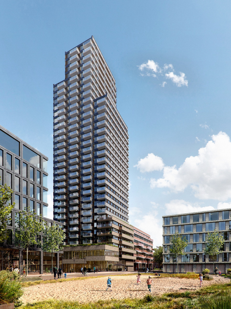 Justus komt eraan: Bouw eerste toren van 100 meter in de Sluisbuurt gestart