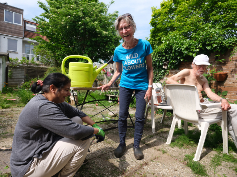 Groene Vingers in Amsteldorp. ‘Veel mensen zeggen: doe maar wat’