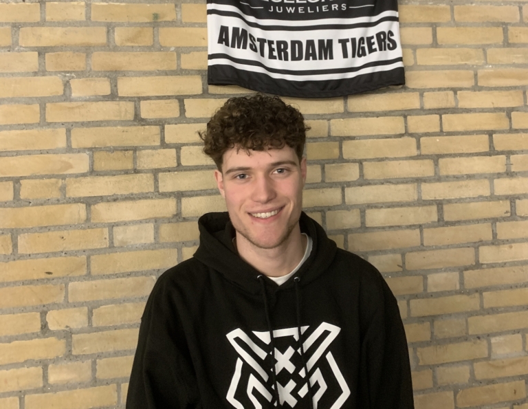 Lars Veltman, goalie van eredivisieteam Amsterdam Tigers: ‘Marketing is mijn tweede topsport’