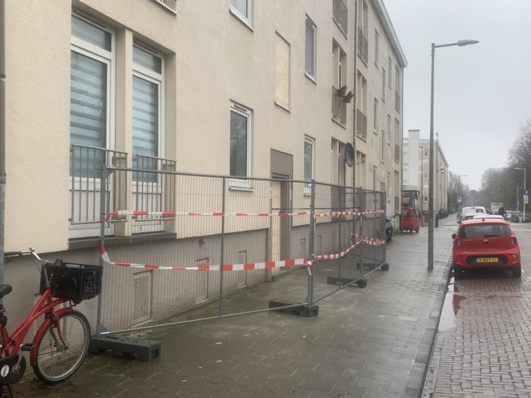 Trappenhuis op Populierenweg verwoest door explosie na moord op drillrapper