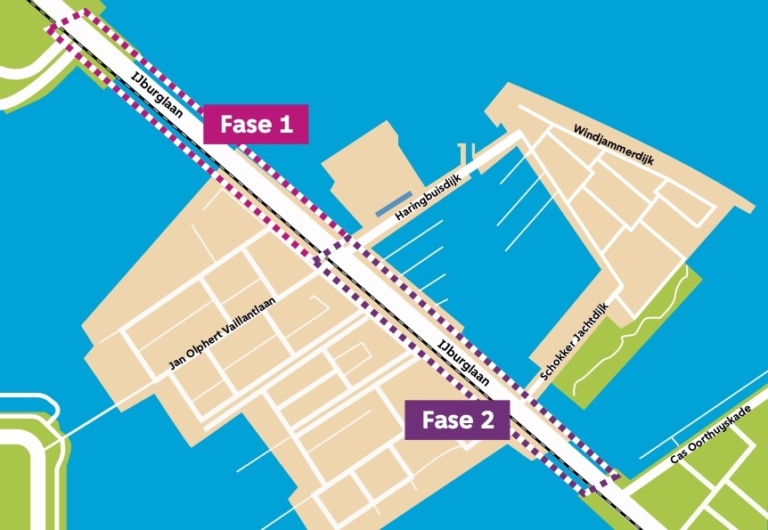 Onderhoud: S114 en IJburglaan in de zomervakantie dicht